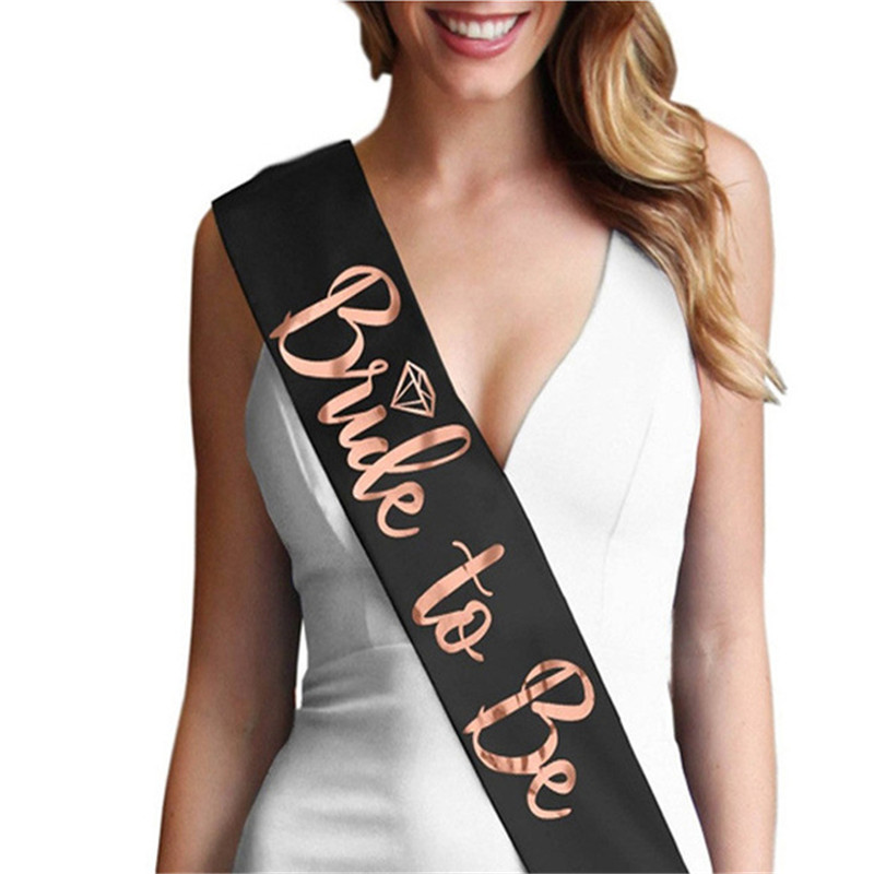Bride Tribe Sash - 1 peça Faixa de Cetim para