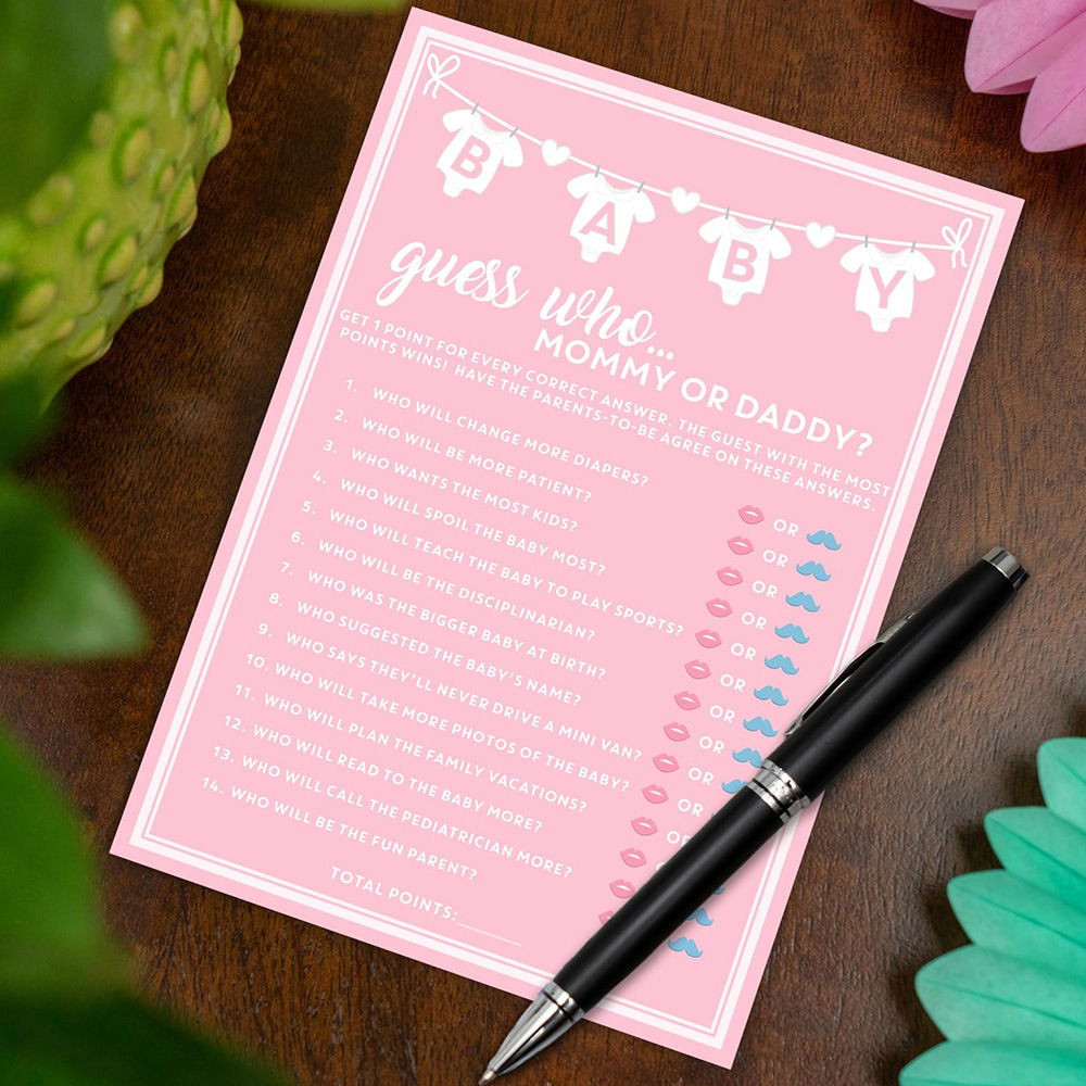 Wedding Supply Business - 10 cartas de jogo para adivinhar