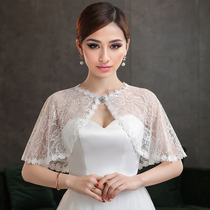 Wedding Dress Supply - Casamento nupcial floral renda ombro envoltório
