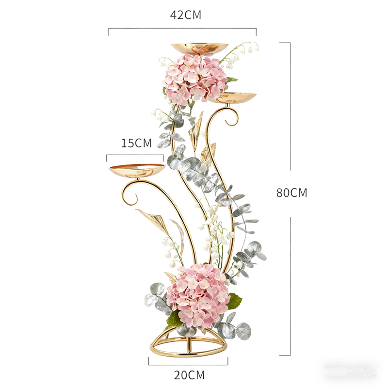 Wedding Decor Supply Store - Suporte de flores douradas para loja