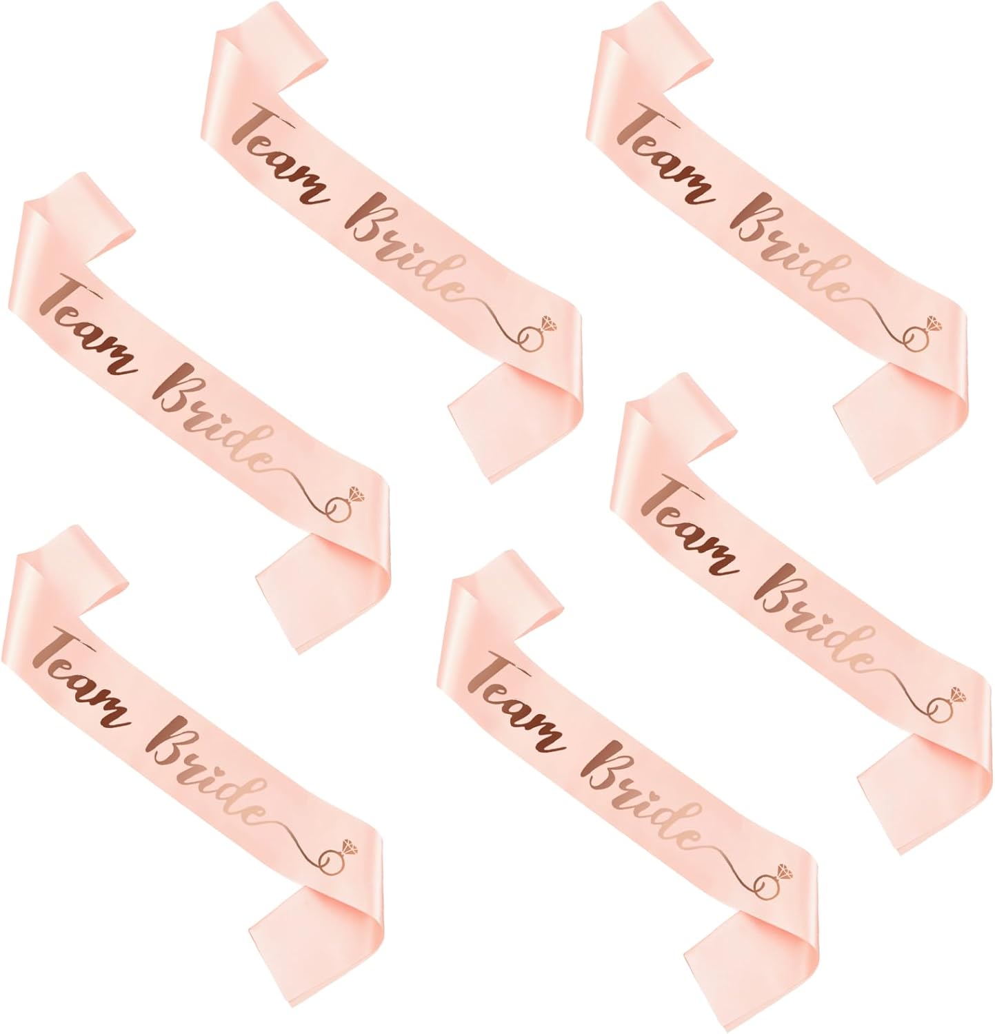 Bride Tribe Sash - Faixa Team Bride, 6 Faixas Team