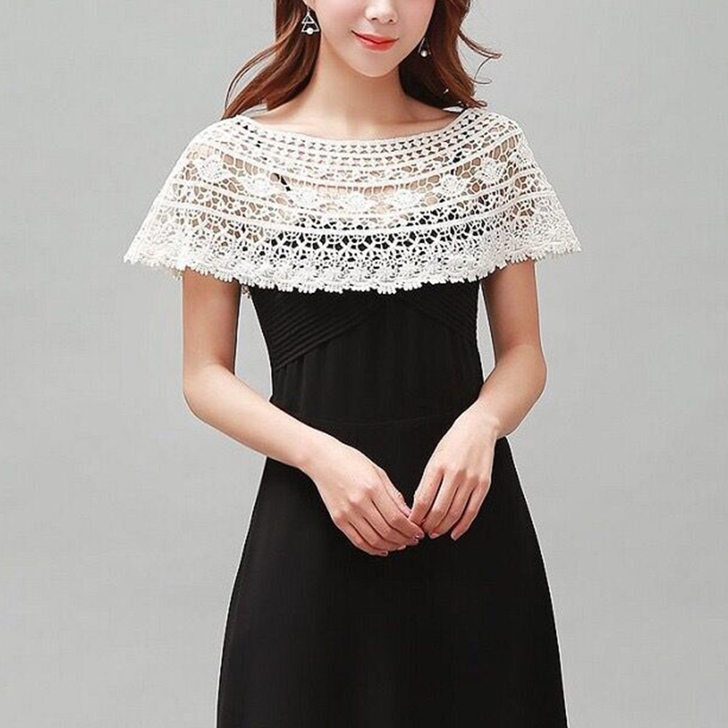 Wedding Dress Supply - Xale Feminino de Tricô Vazado para