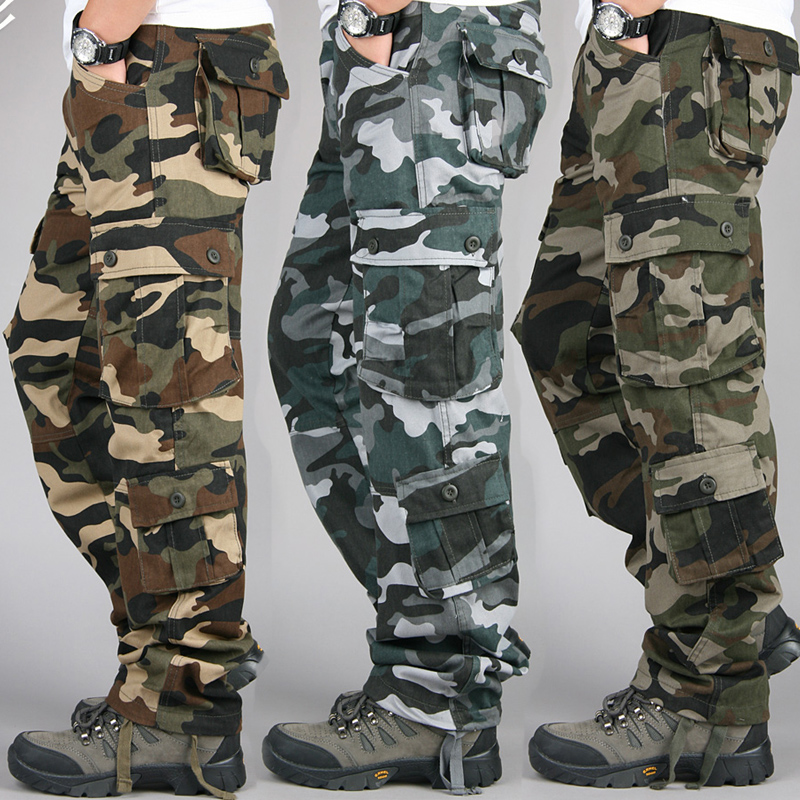 Wedding Job - Macacão camuflado tático masculino, calças de