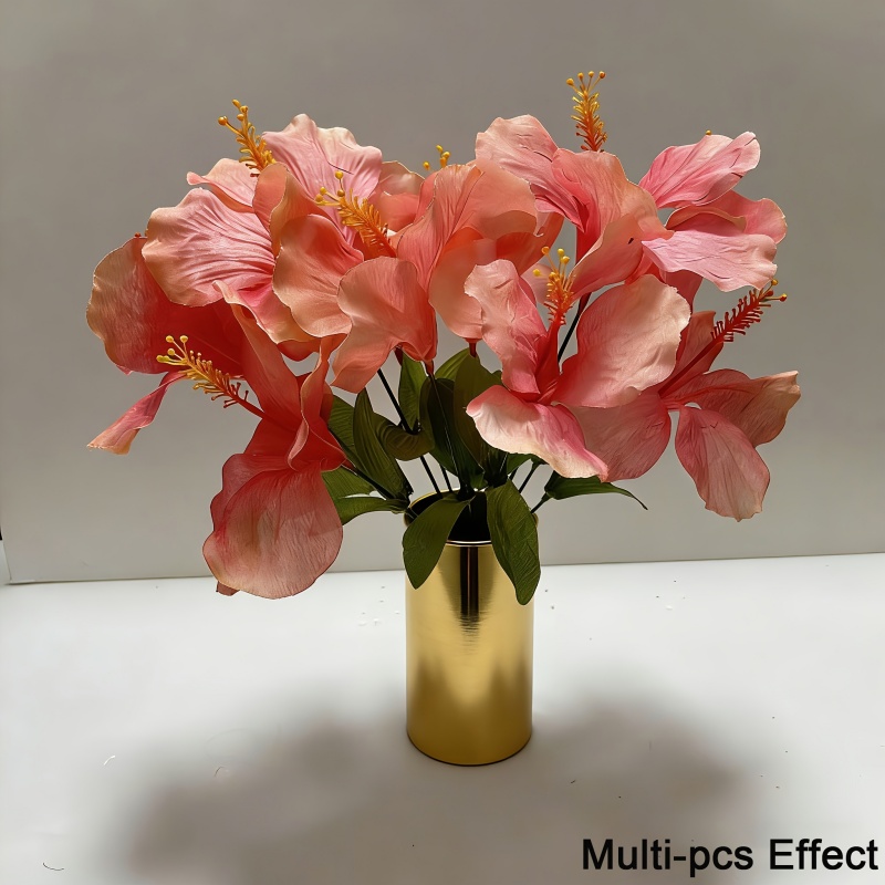 15 Flores = 3 Buquês de Hibisc - Centerpiece Vase Tall avaliação e preço