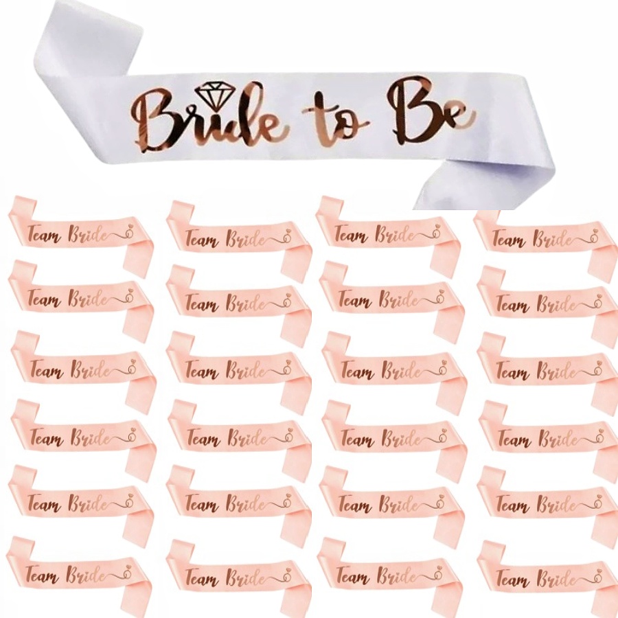 Conjunto de 25 peças de faixas - Bride Tribe Sash avaliação e preço
