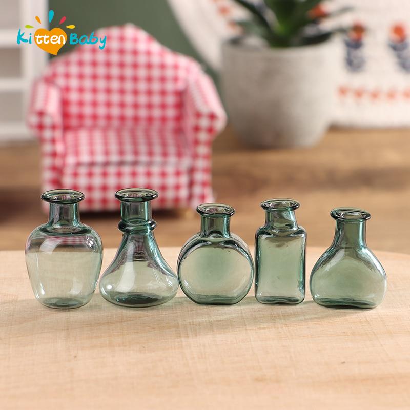 Miniature Dollhouse Glass Vase - Flower Girl Basket avaliação e preço