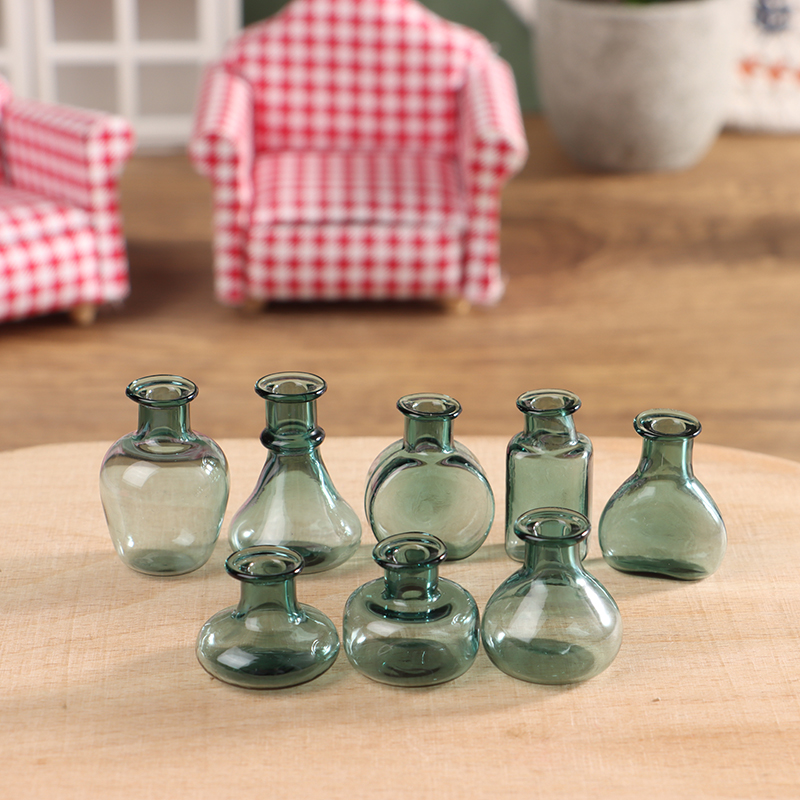 Miniature Dollhouse Glass Vase - Flower Girl Basket avaliação e preço