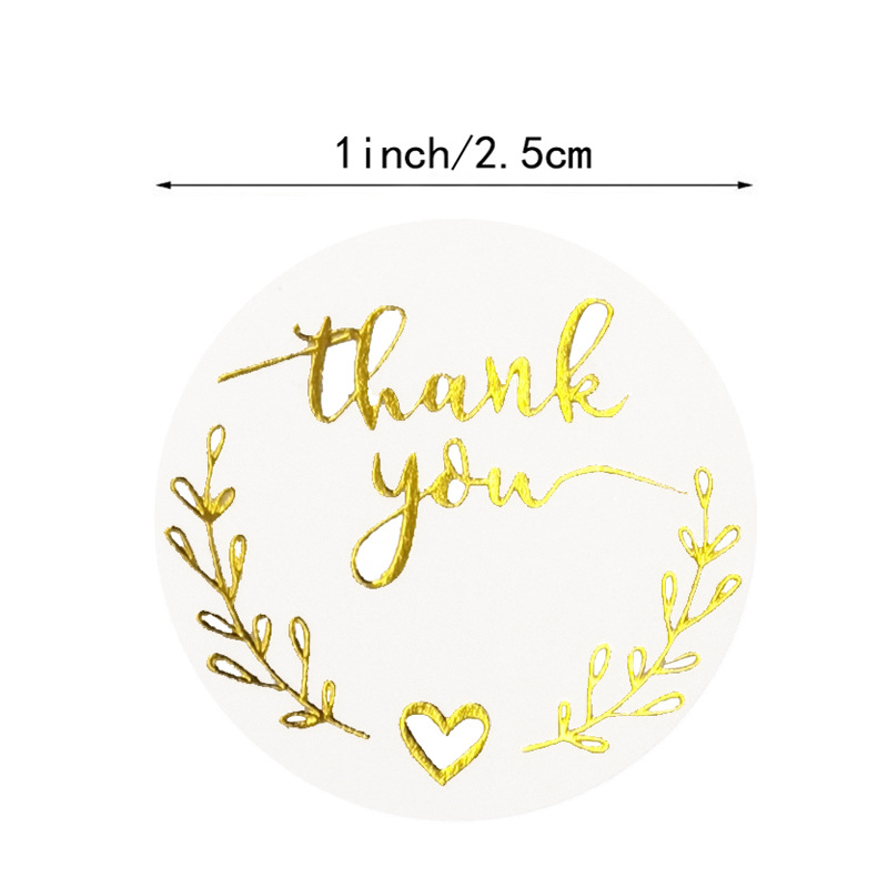 Adesivos dourados de agradecim - Wedding Supply Business avaliação e preço