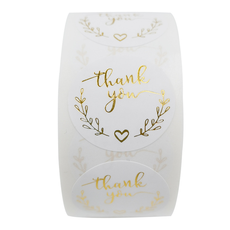 Adesivos dourados de agradecim - Wedding Supply Business avaliação e preço