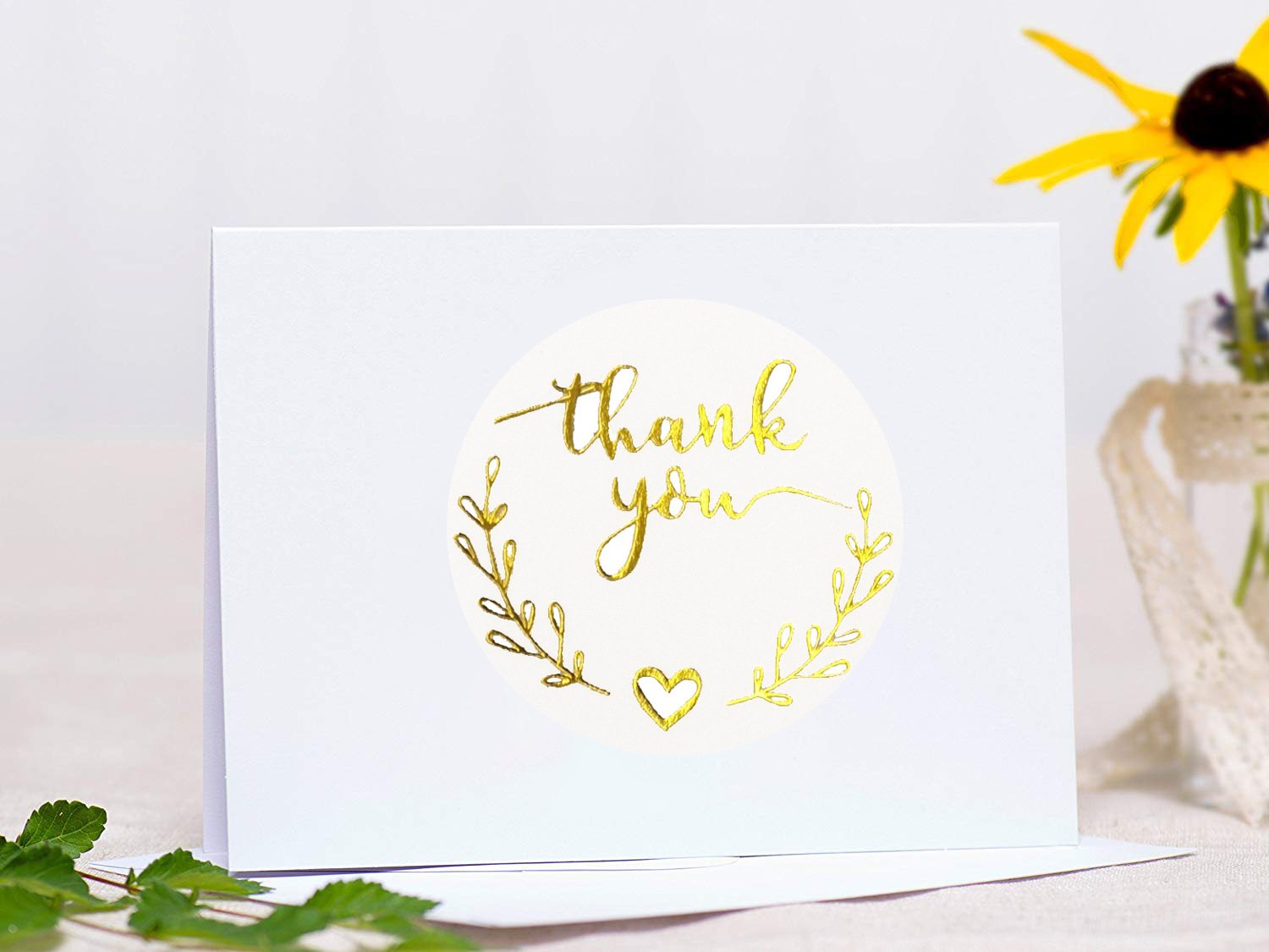 Adesivos dourados de agradecim - Wedding Supply Business avaliação e preço