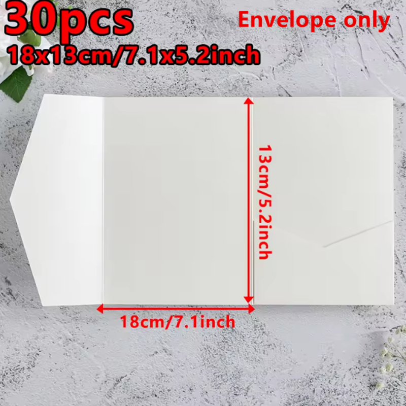 30 pçs 18x13cm envelopes verde - Wedding Supply Business avaliação e preço