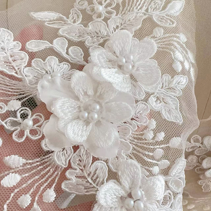 2PCS=1Par, Renda de Pérolas co - Wedding Dress Supply avaliação e preço