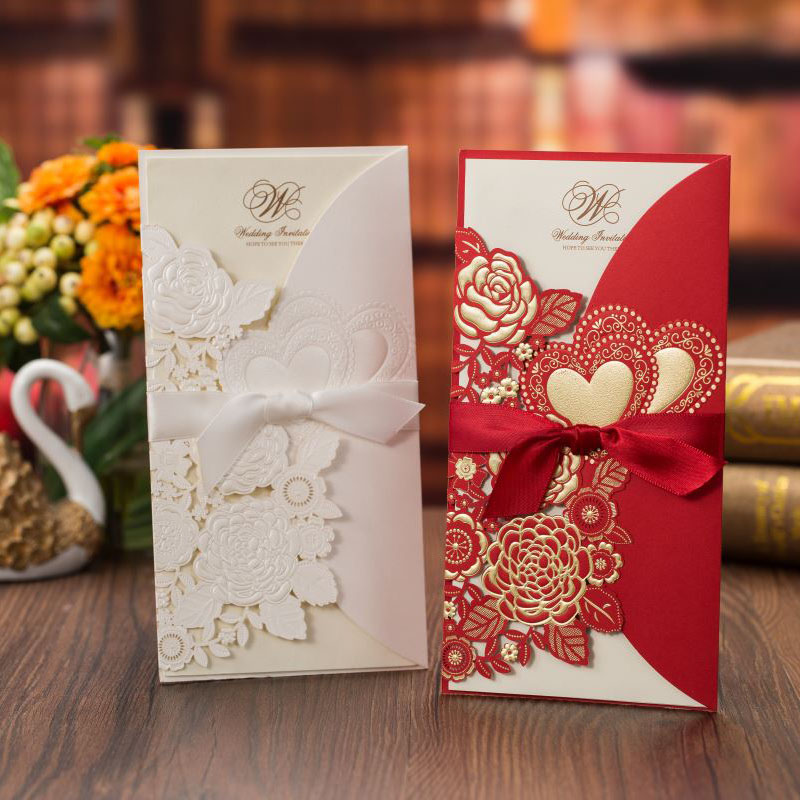 5/10 pçs cartão de convites de - Wedding Supply Business avaliação e preço