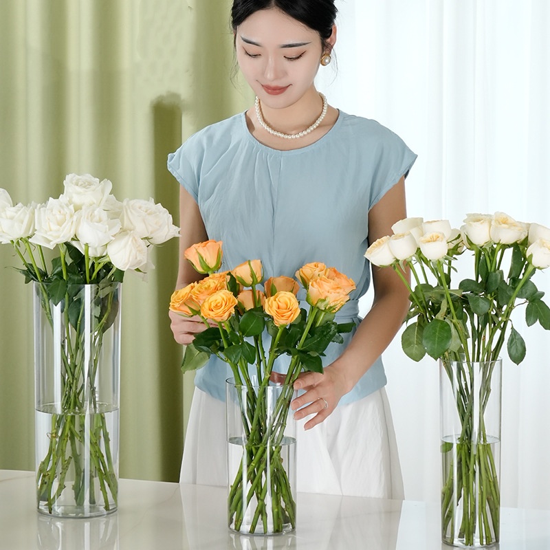 Novo Vaso de Flores Cilíndrico - Centerpiece Vase Tall avaliação e preço