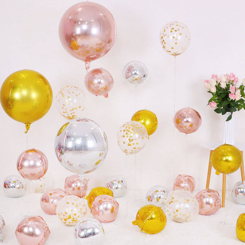 5pcs Balões Redondos de Metal  - Wedding Decor Supply Store avaliação e preço