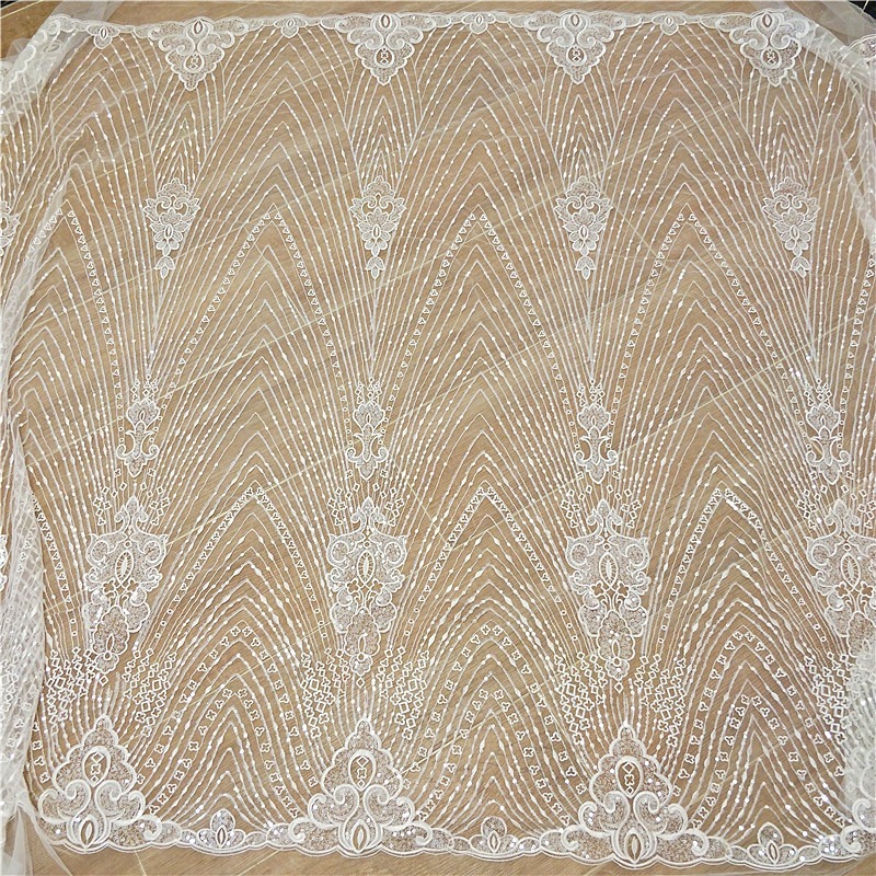 Novo listrado renda bordado la - Wedding Dress Supply avaliação e preço