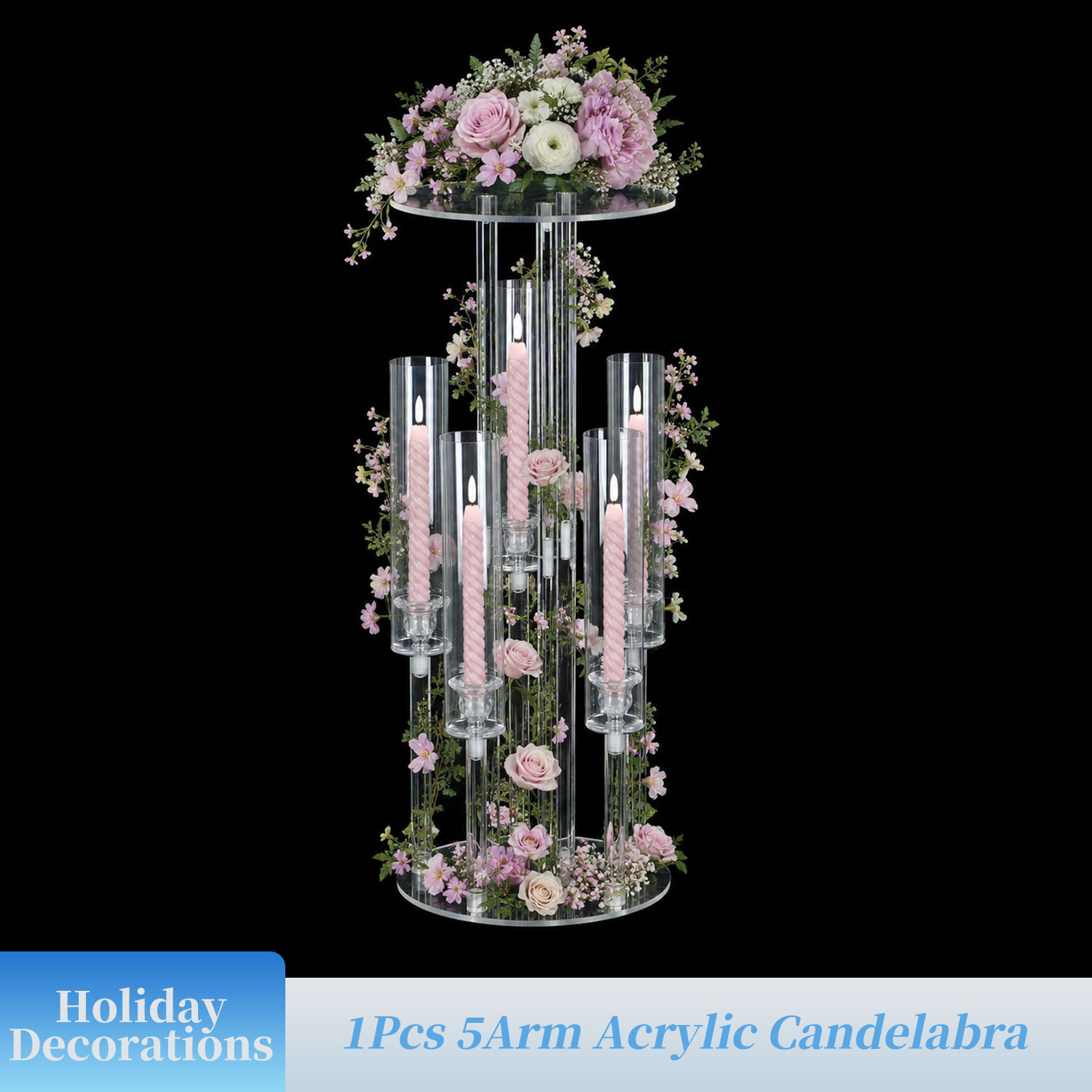 Candelabro Acrílico Transparen - Centerpiece Vase Tall avaliação e preço