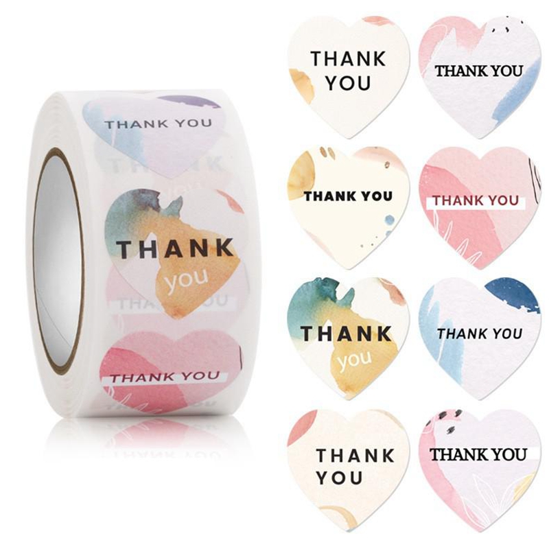 100-500 pçs coração obrigado a - Wedding Supply Business avaliação e preço