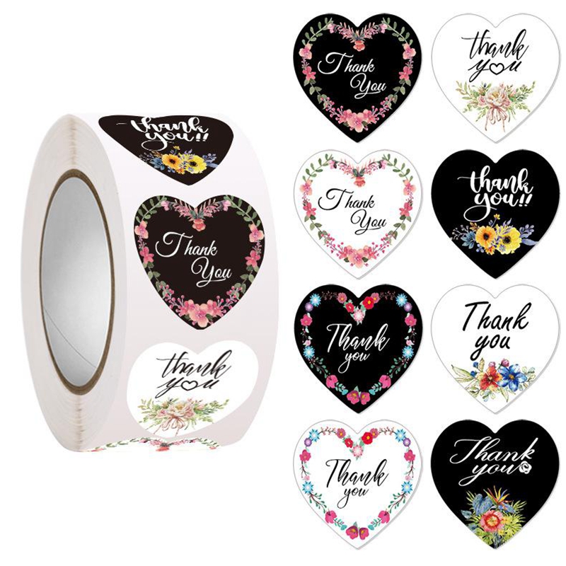 100-500 pçs coração obrigado a - Wedding Supply Business avaliação e preço