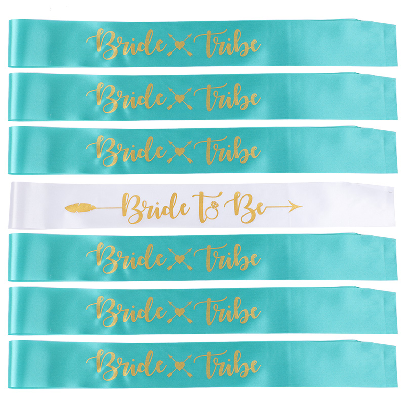 1 conjunto de faixa de tribu d - Bride Tribe Sash avaliação e preço