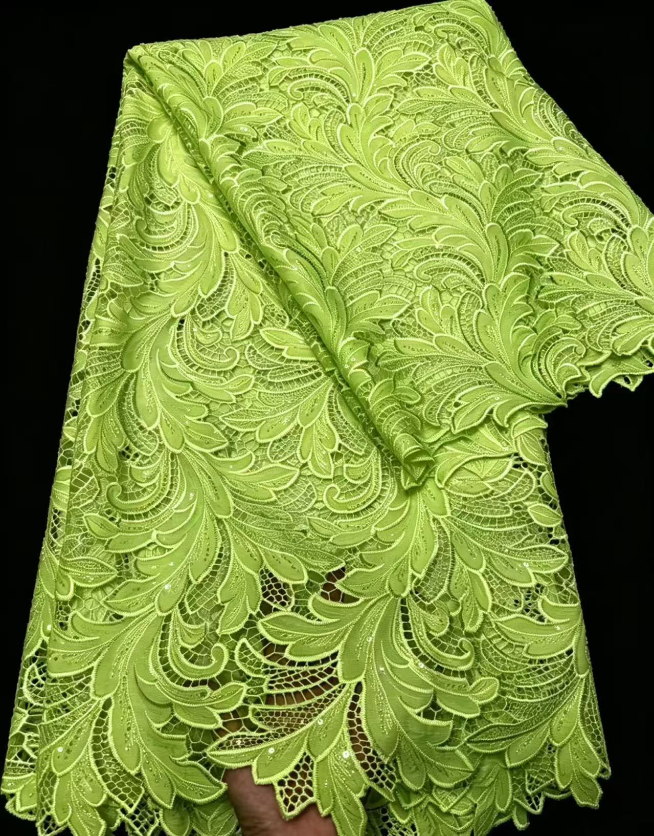 Tecido de Renda Guipure Nigeri - Wedding Dress Supply avaliação e preço