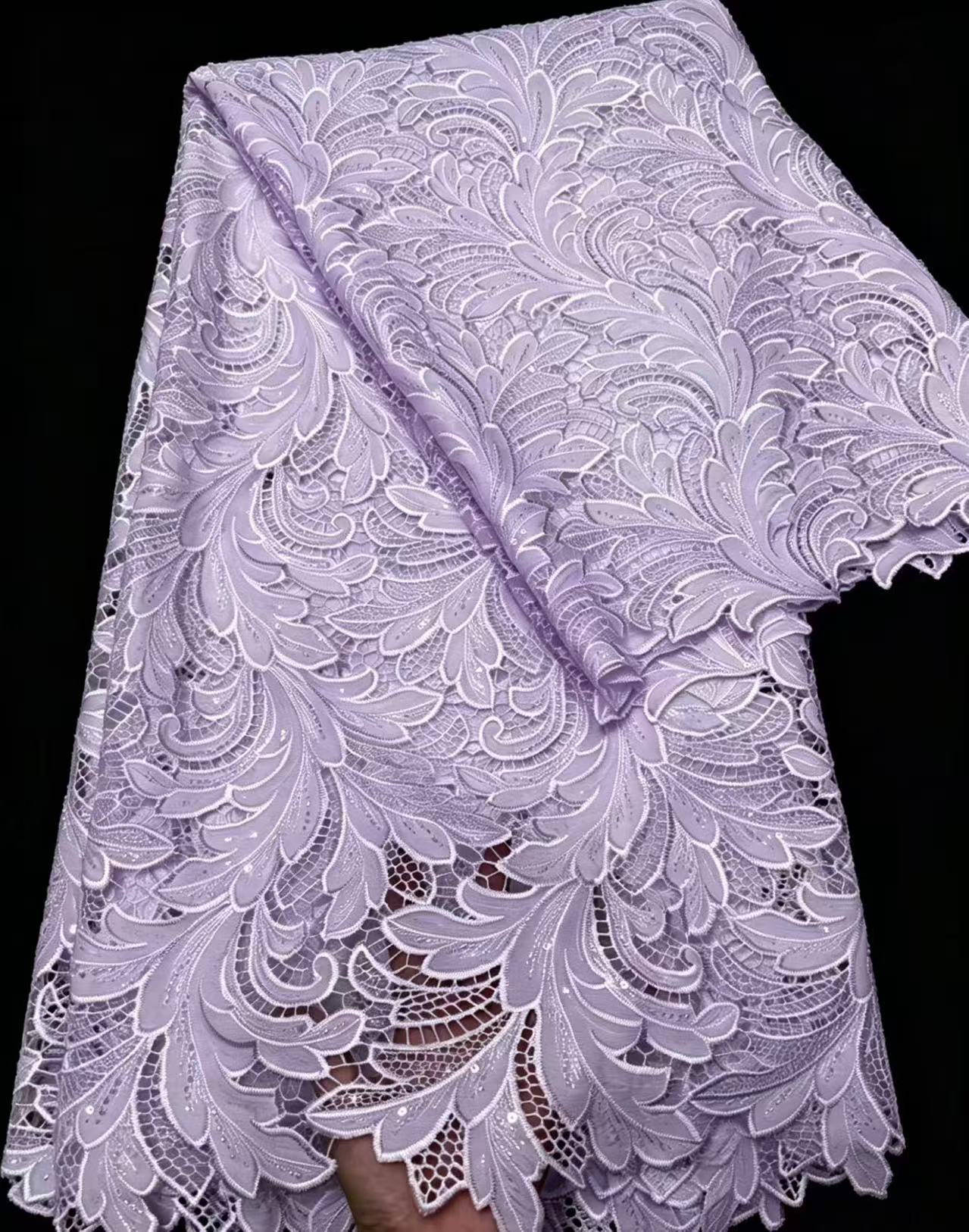 Tecido de Renda Guipure Nigeri - Wedding Dress Supply avaliação e preço
