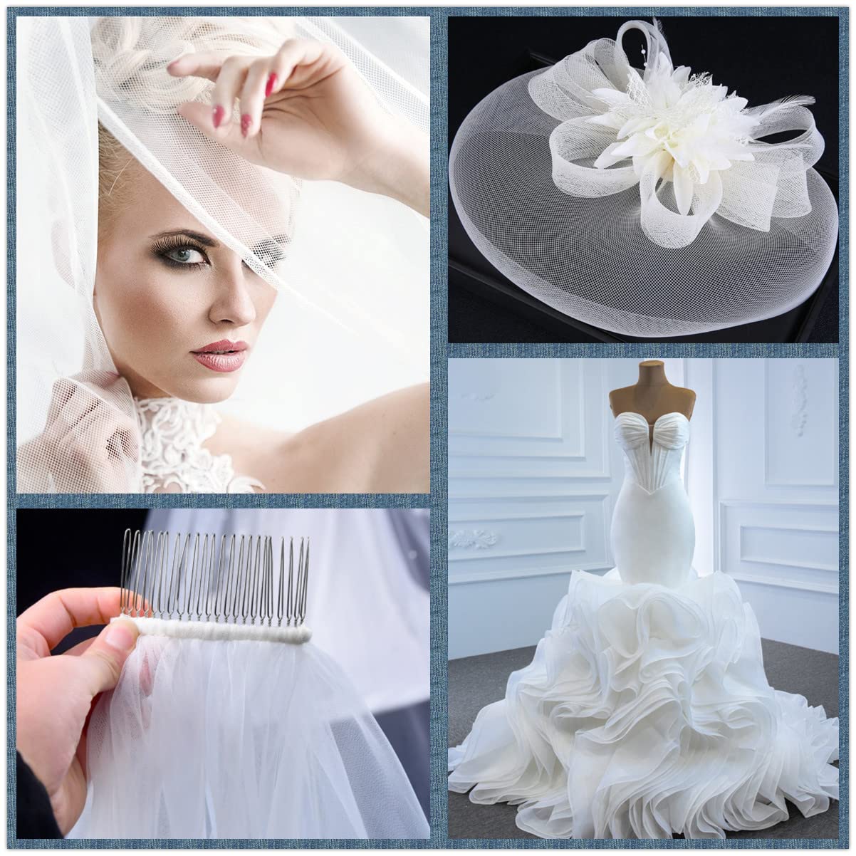 Fita de Crinolina Rígida de Po - Wedding Dress Supply avaliação e preço