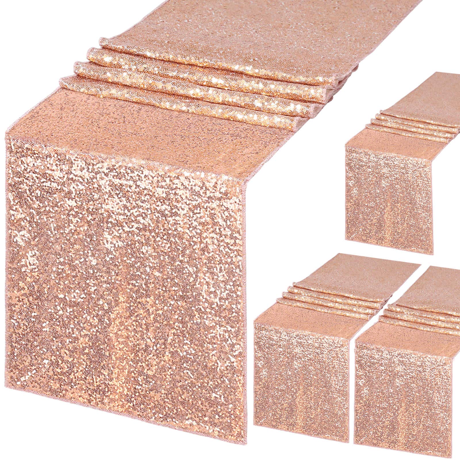 4 pçs glitter lantejoulas corr - Table Runner Sequin avaliação e preço