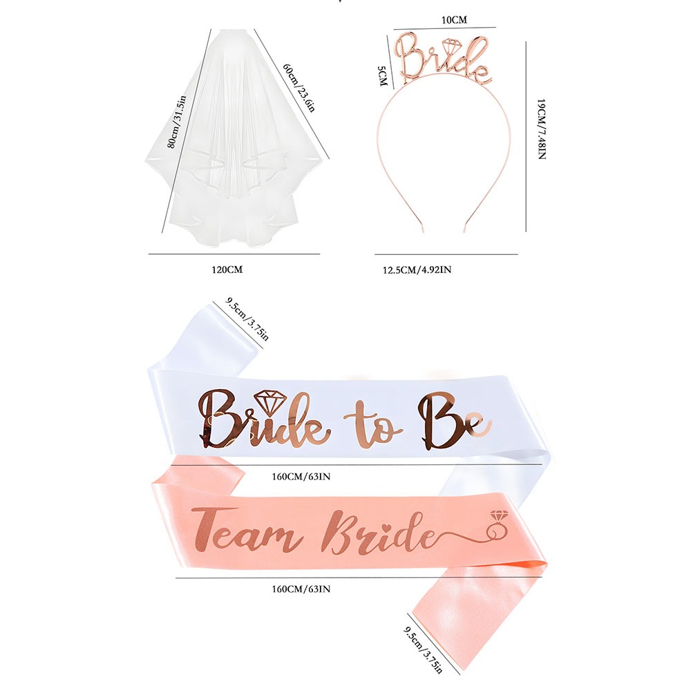 Conjunto de 13 peças de suprim - Bride Tribe Sash avaliação e preço