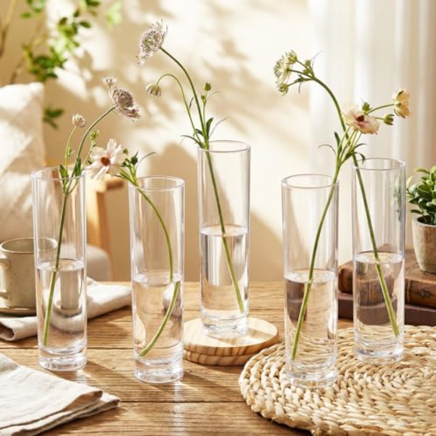 48 vasos cilíndricos de acríli - Centerpiece Vase Tall avaliação e preço