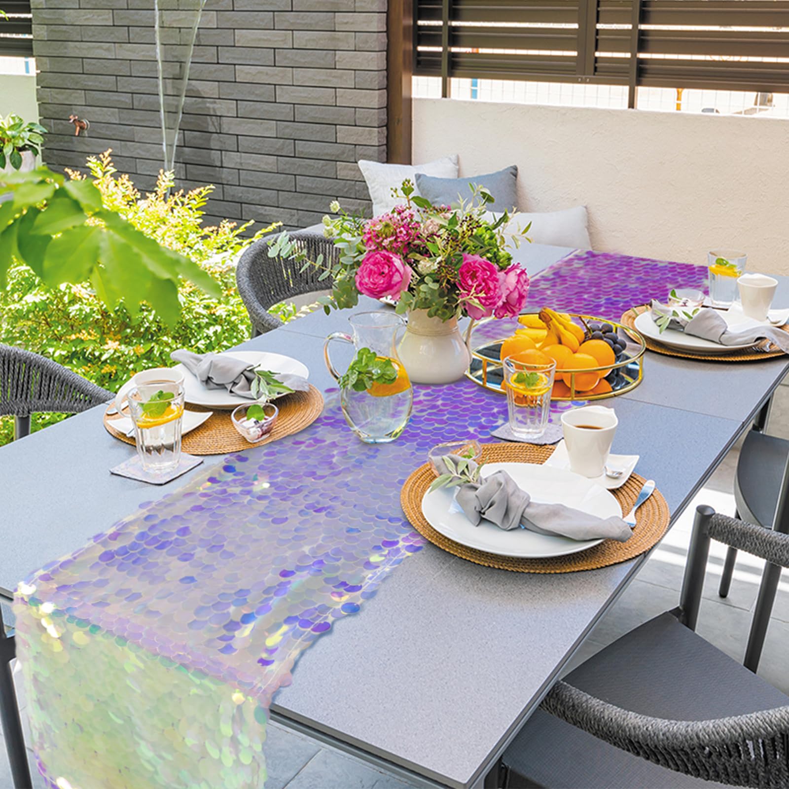 Corredor de mesa de festa de s - Table Runner Sequin avaliação e preço