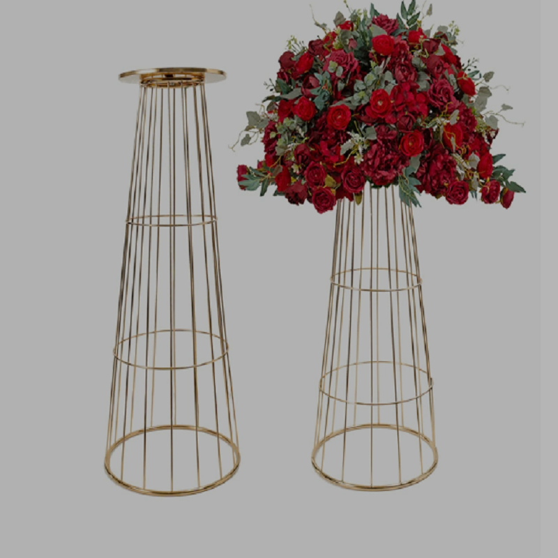 Vaso de metal em formato de tr - Wedding Decor Supply Store avaliação e preço