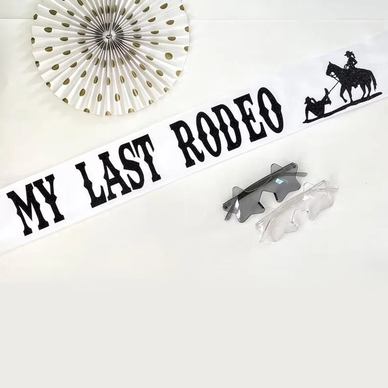 Minha última faixa de rodeio o - Bride Tribe Sash avaliação e preço