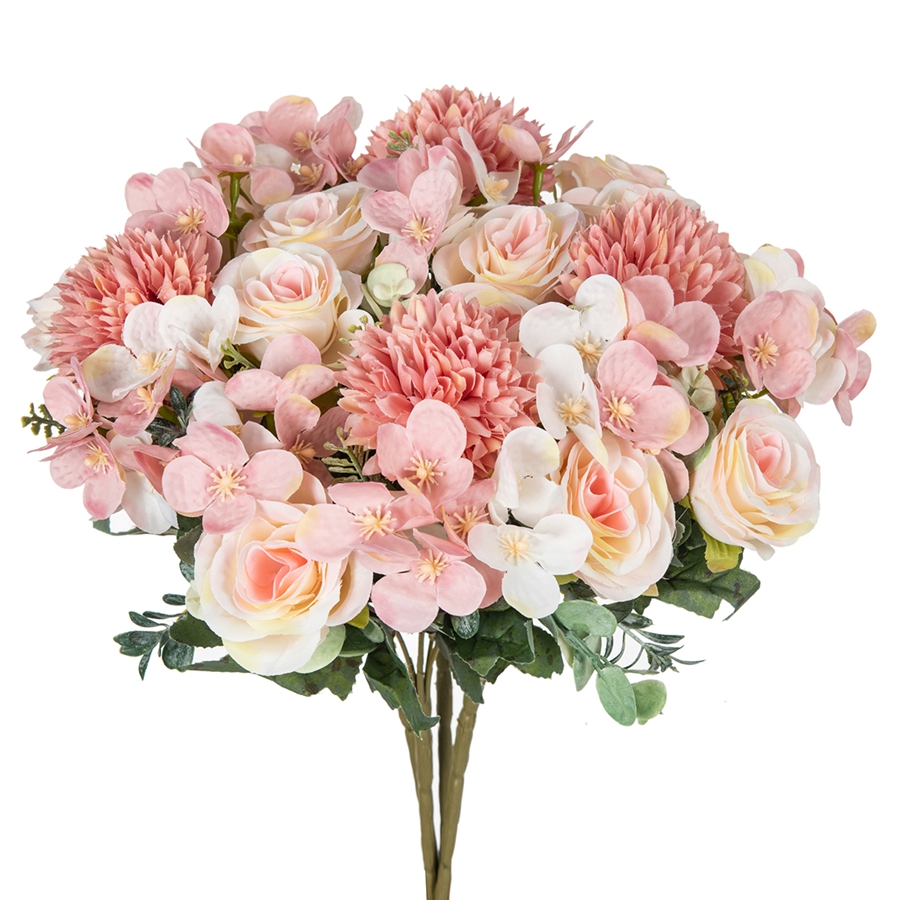1/4 pçs flor artificial rosa c - Flower Girl Basket avaliação e preço