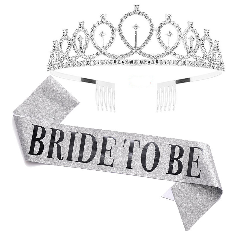 1 conjunto de ouro rosa noiva  - Bride Tribe Sash avaliação e preço